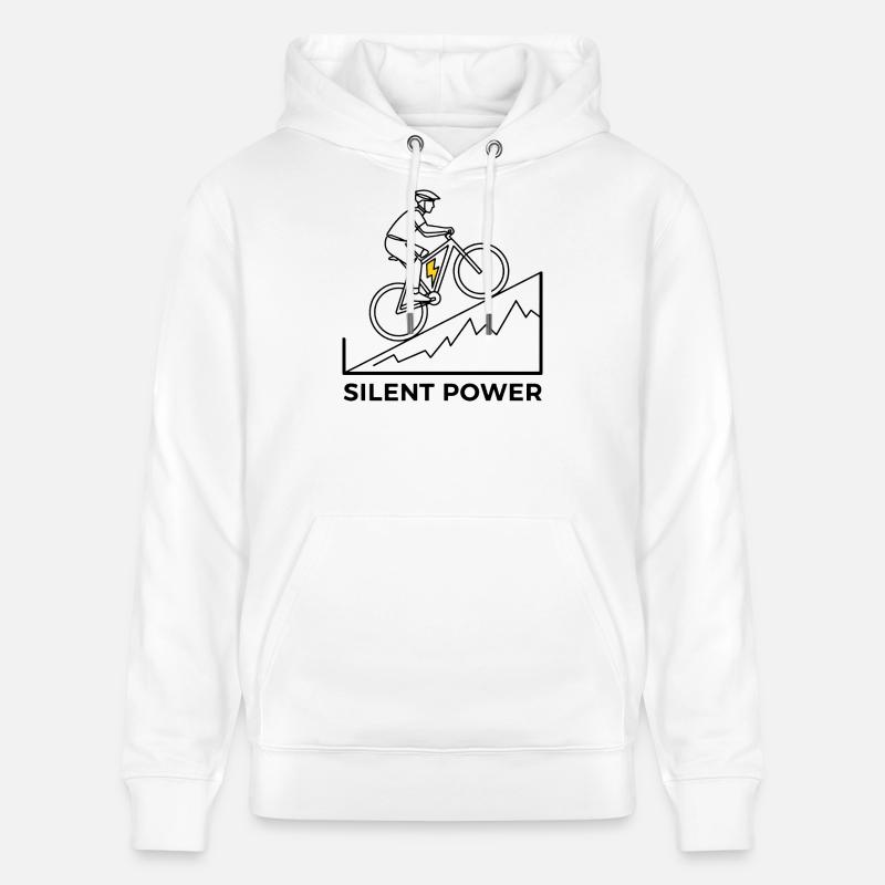 Montée éclair - Sweat à capuche bio CRUISER Stanley/Stella Unisexe - blanc