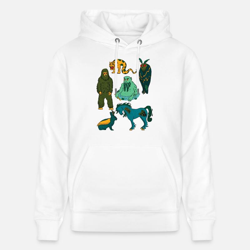 Mythique Creatures_Collection Imprimer - Sweat à capuche bio CRUISER Stanley/Stella Unisexe - blanc