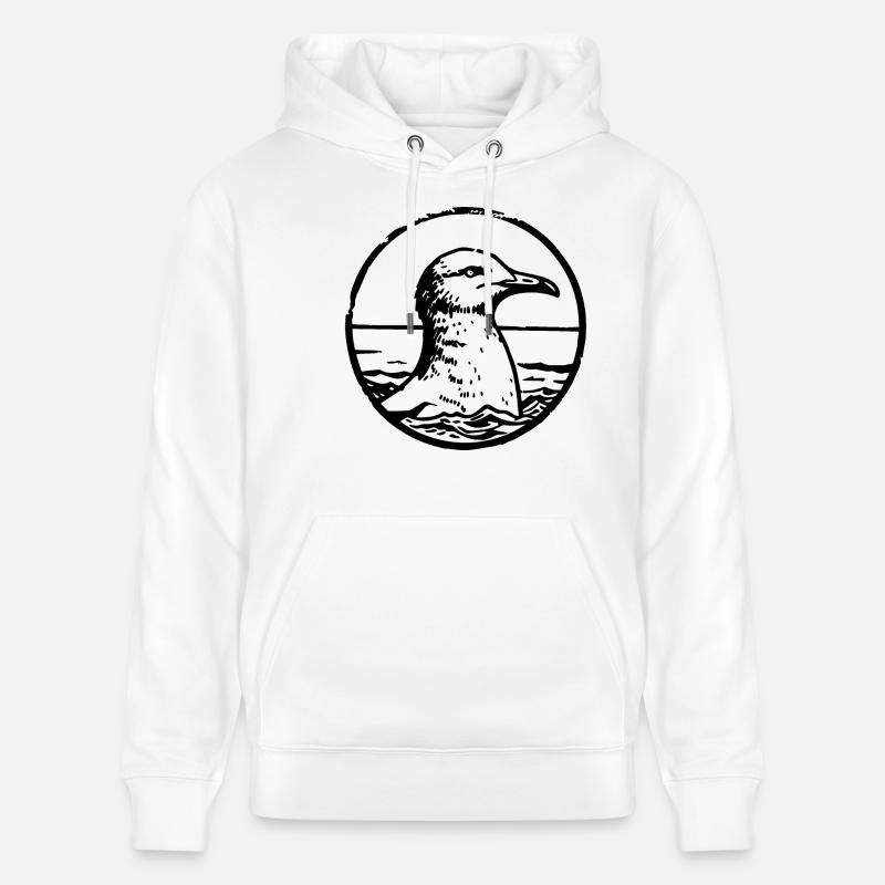 Mouette - Sweat à capuche bio CRUISER Stanley/Stella Unisexe - blanc