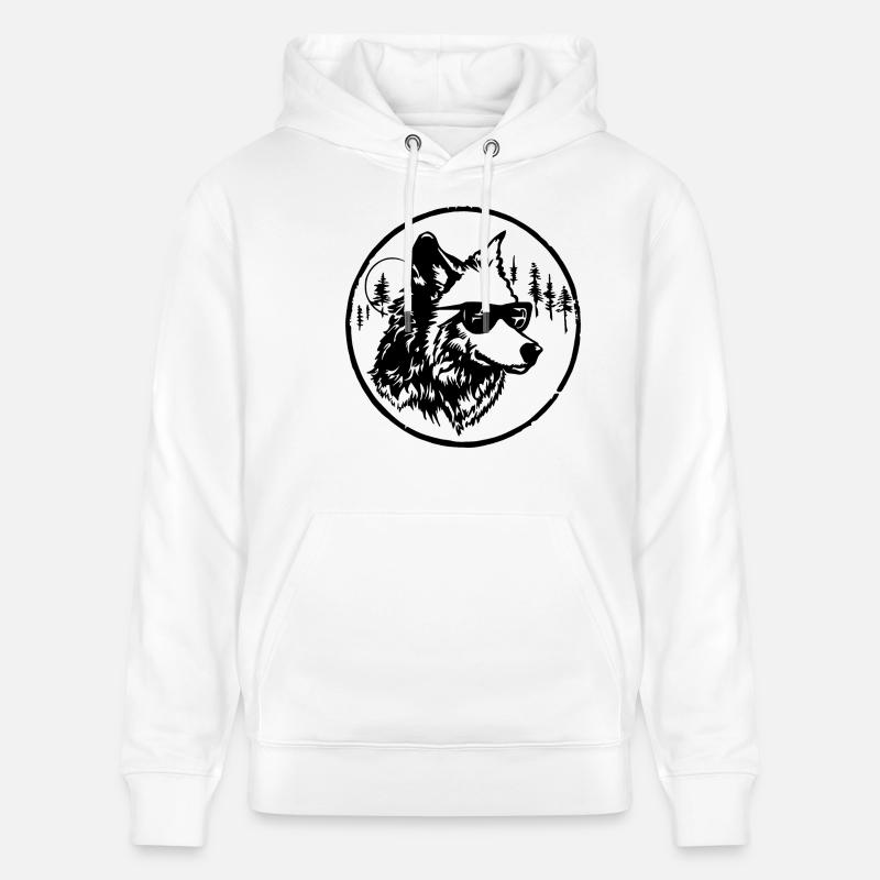 Wolf - Stanley/Stella Unisex Bio-Hoodie CRUISER  - Weiß