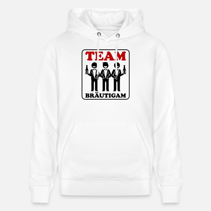 Fête du marié de mariage - Sweat à capuche bio CRUISER Stanley/Stella Unisexe - blanc