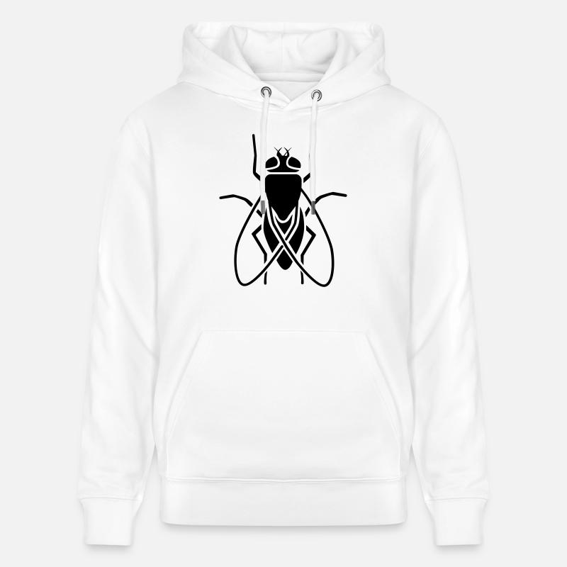 Insectes - Fly - Sweat à capuche bio CRUISER Stanley/Stella Unisexe - blanc