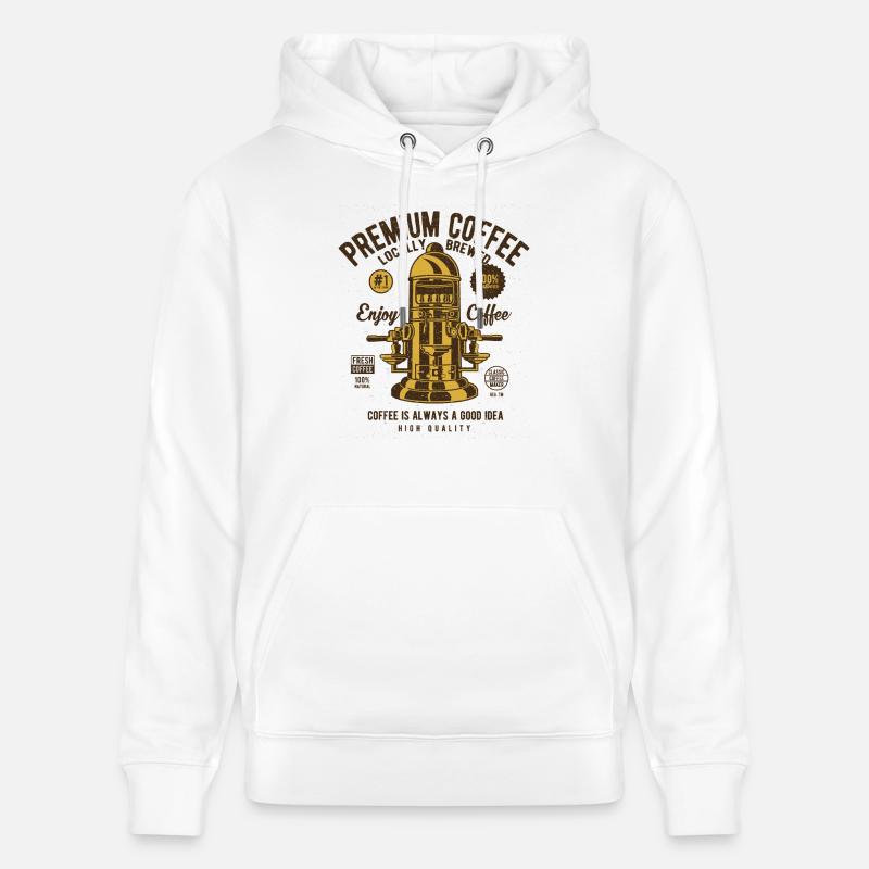 Classic Coffee Maker - Sweat à capuche bio CRUISER Stanley/Stella Unisexe - blanc