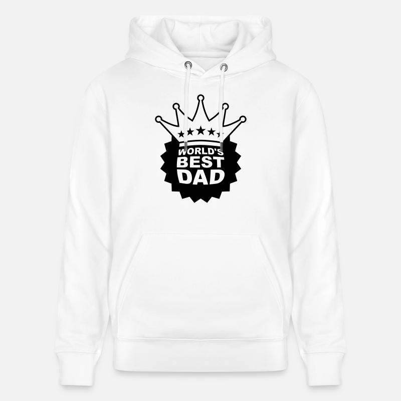 Worlds Best Dad - Sweat à capuche bio CRUISER Stanley/Stella Unisexe - blanc