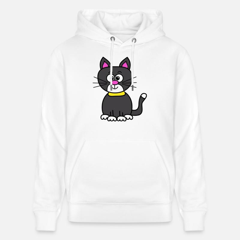 Chat - Sweat à capuche bio CRUISER Stanley/Stella Unisexe - blanc