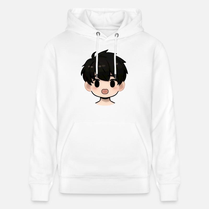 Boy Face Expression - Sweat à capuche bio CRUISER Stanley/Stella Unisexe - blanc