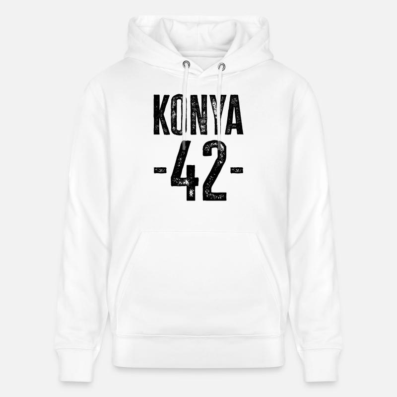 Konya 42 – Traditions de Türkiye - Sweat à capuche bio CRUISER Stanley/Stella Unisexe - blanc