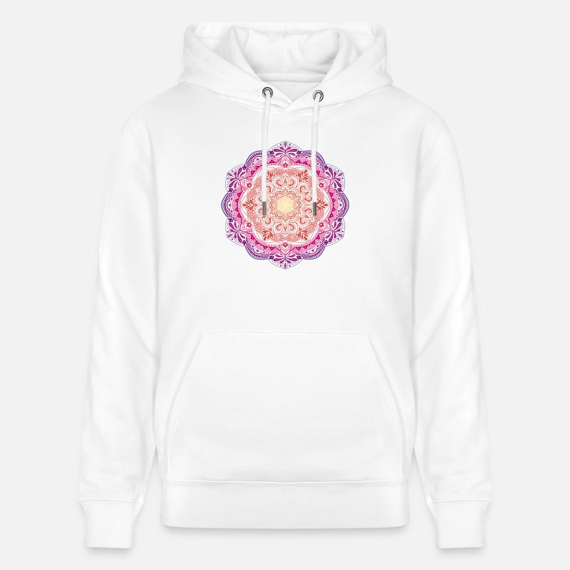 Mandala - Sweat à capuche bio CRUISER Stanley/Stella Unisexe - blanc