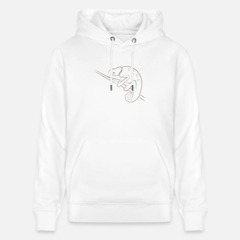 chamaeleon - Sweat à capuche bio CRUISER Stanley/Stella Unisexe - blanc