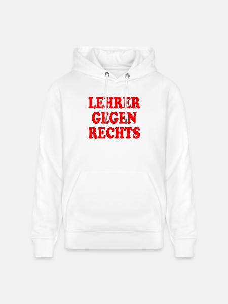 Lehrer gegen rechts - Stanley/Stella Unisex Bio-Hoodie CRUISER  - Weiß
