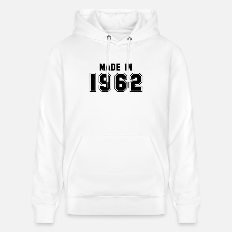 1962 - Sweat à capuche bio CRUISER Stanley/Stella Unisexe - blanc