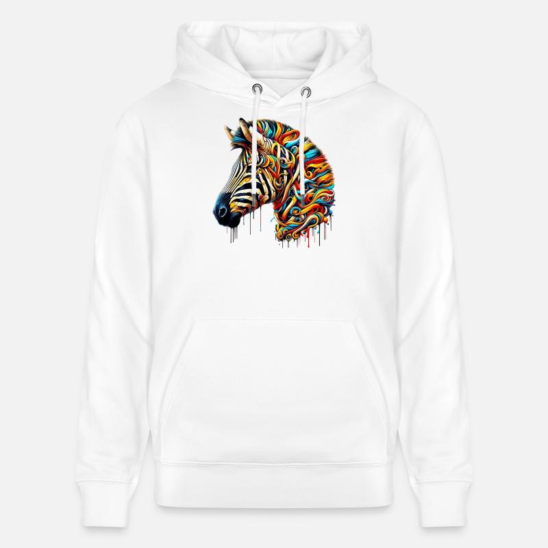 Zebra - Stanley/Stella Unisex Bio-Hoodie CRUISER  - Weiß