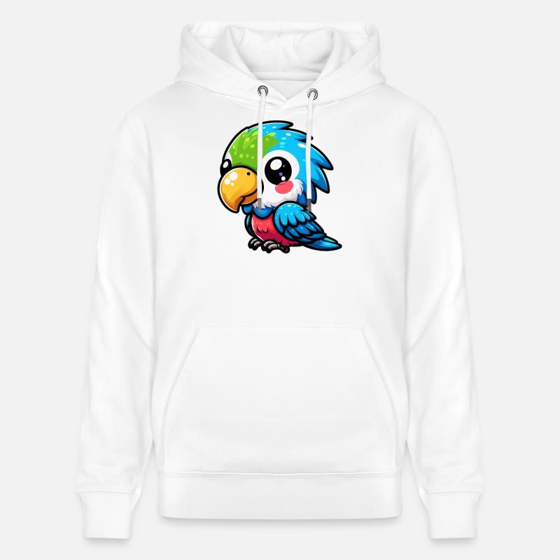 Perroquet - Sweat à capuche bio CRUISER Stanley/Stella Unisexe - blanc