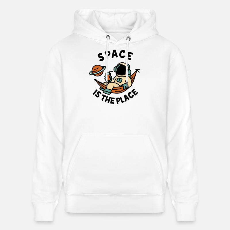 Space Explorer Astronaut Entspannendes Design - Stanley/Stella Unisex Bio-Hoodie CRUISER  - Weiß