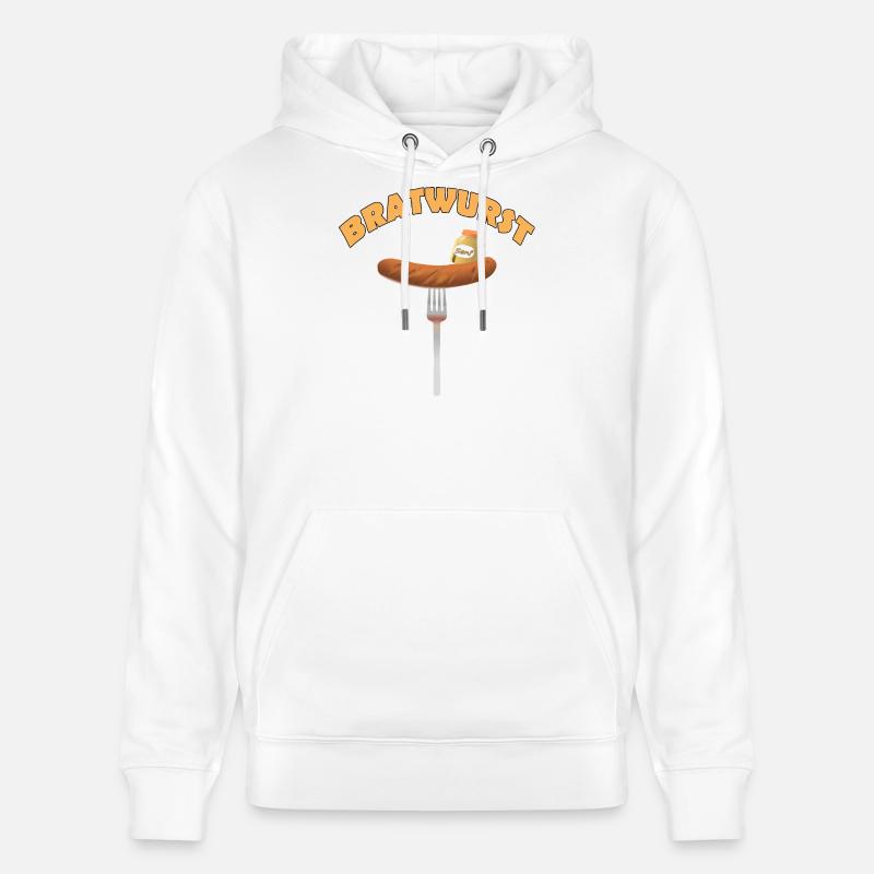 Bratwurst - Sweat à capuche bio CRUISER Stanley/Stella Unisexe - blanc