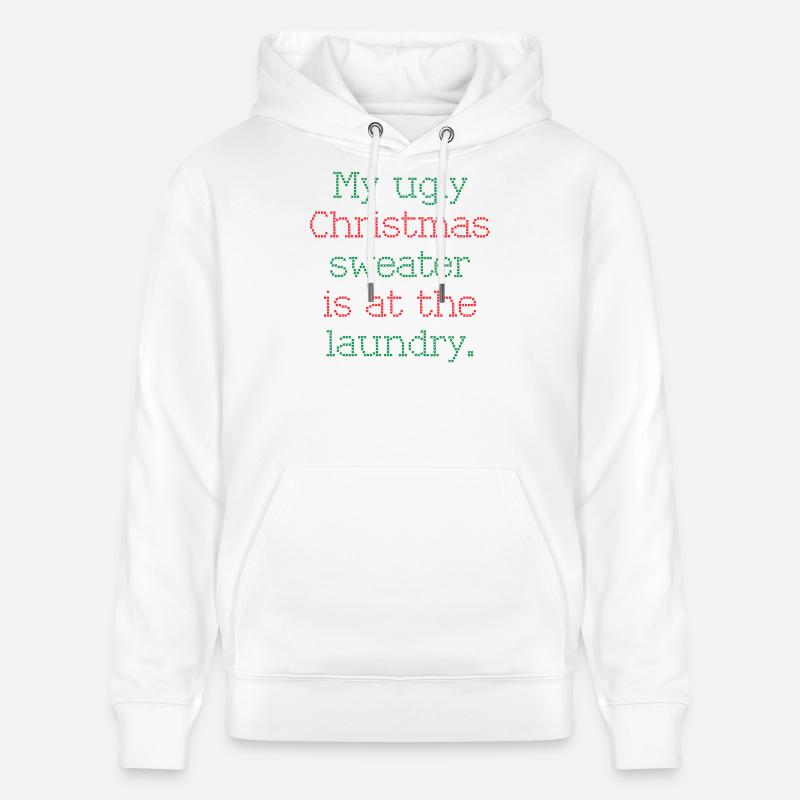 Pull de Noël - Sweat à capuche bio CRUISER Stanley/Stella Unisexe - blanc