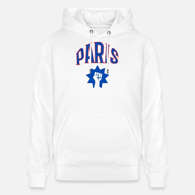 Paris - Sweat à capuche bio CRUISER Stanley/Stella Unisexe - blanc