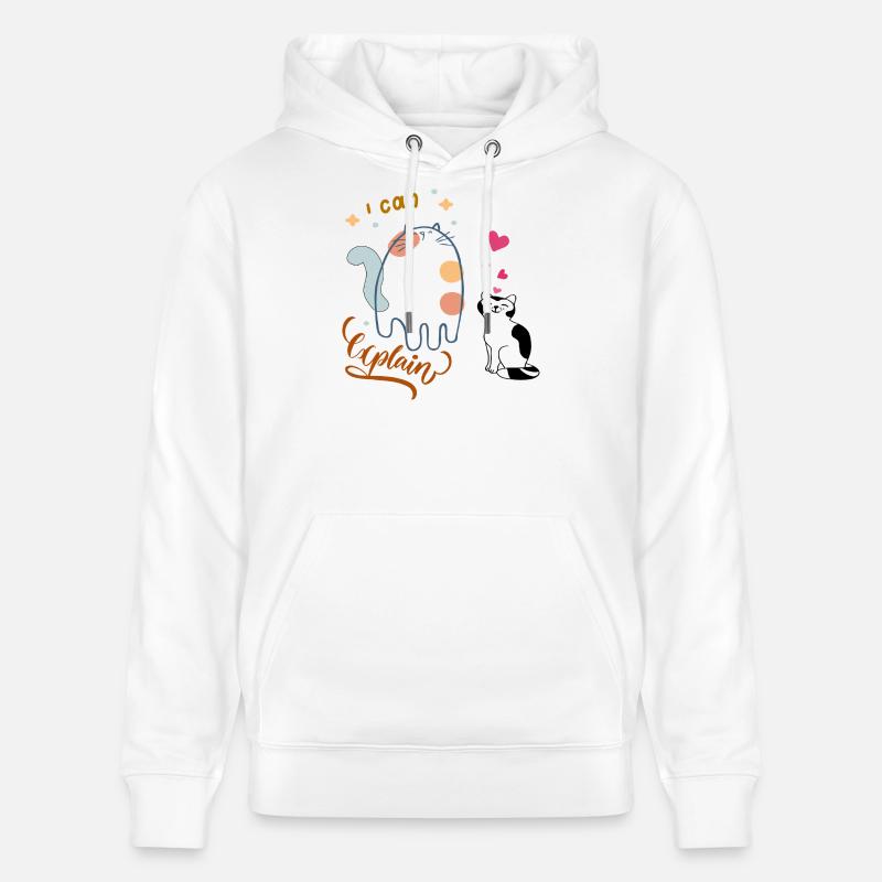 Je peux expliquer - Sweat à capuche bio CRUISER Stanley/Stella Unisexe - blanc