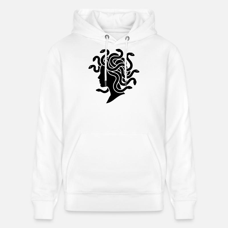 Méduse - Sweat à capuche bio CRUISER Stanley/Stella Unisexe - blanc