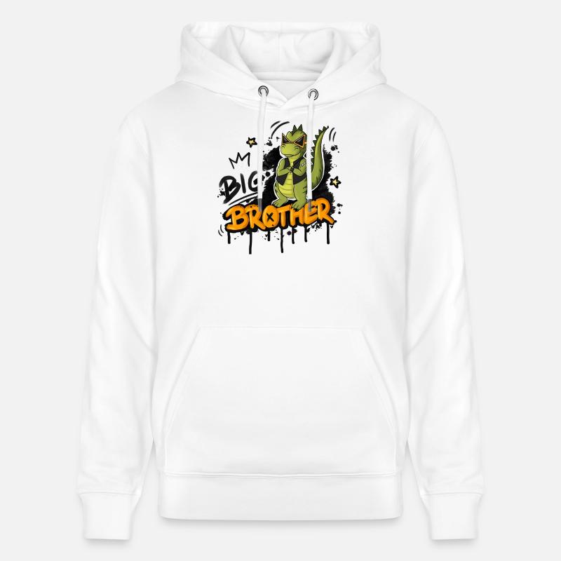 Dino Big Brother Style - Sweat à capuche bio CRUISER Stanley/Stella Unisexe - blanc