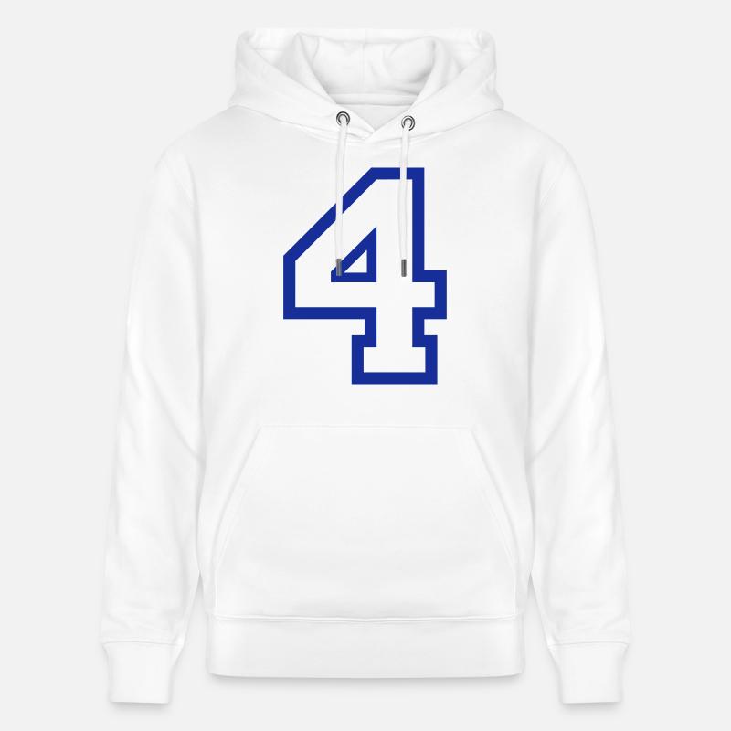 LE NUMÉRO 4-4 - Sweat à capuche bio CRUISER Stanley/Stella Unisexe - blanc