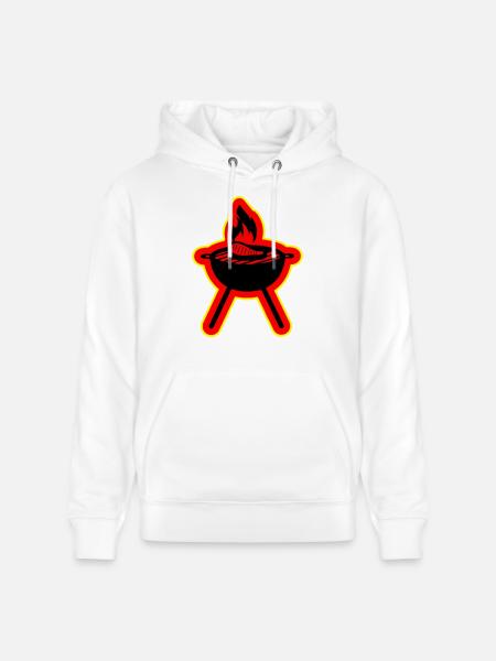 Steak Grill - Stanley/Stella Unisex Bio-Hoodie CRUISER - Weiß