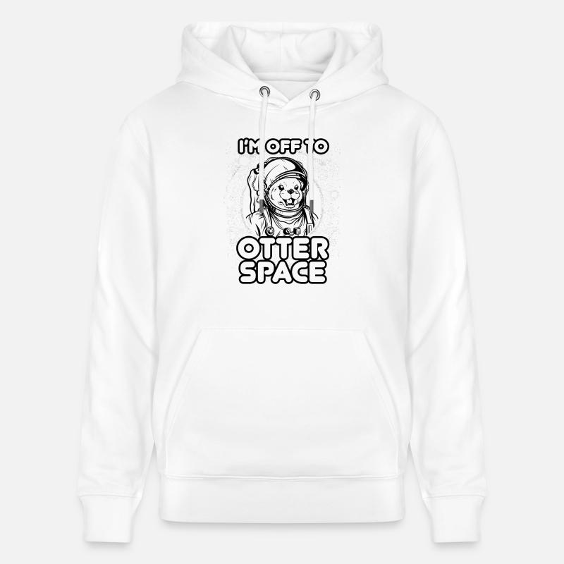OTTER SPACE - Sweat à capuche bio CRUISER Stanley/Stella Unisexe - blanc