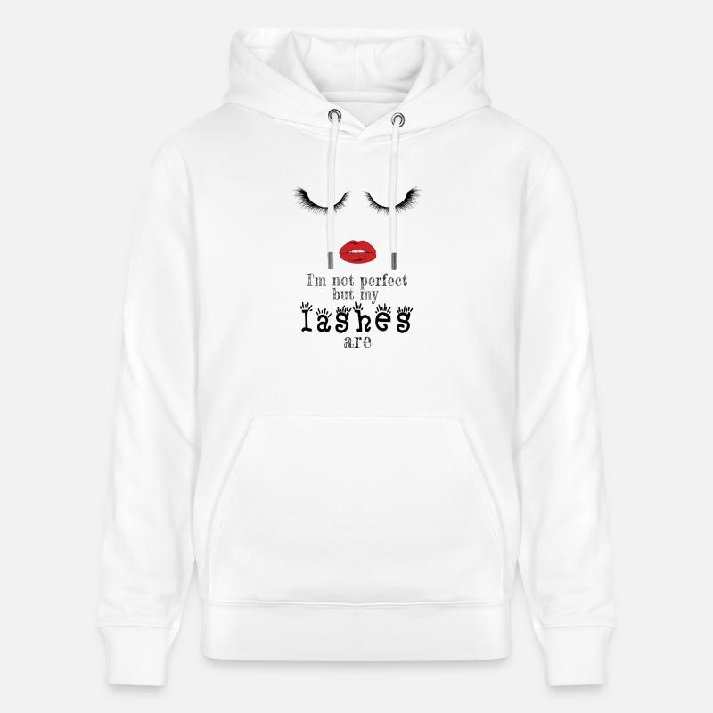 Perfekte Wimpern - Stanley/Stella Unisex Bio-Hoodie CRUISER  - Weiß