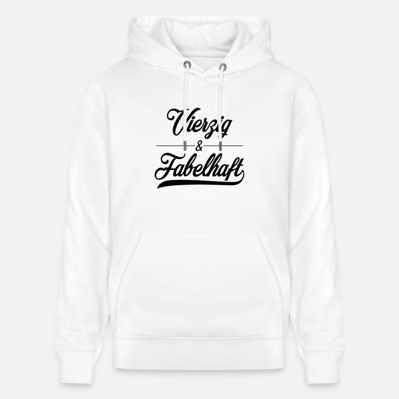 Quarante - Sweat à capuche bio CRUISER Stanley/Stella Unisexe - blanc
