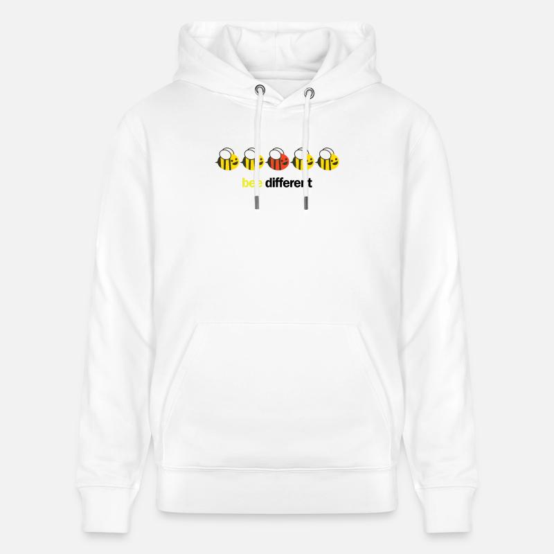 Bee different - Sweat à capuche bio CRUISER Stanley/Stella Unisexe - blanc