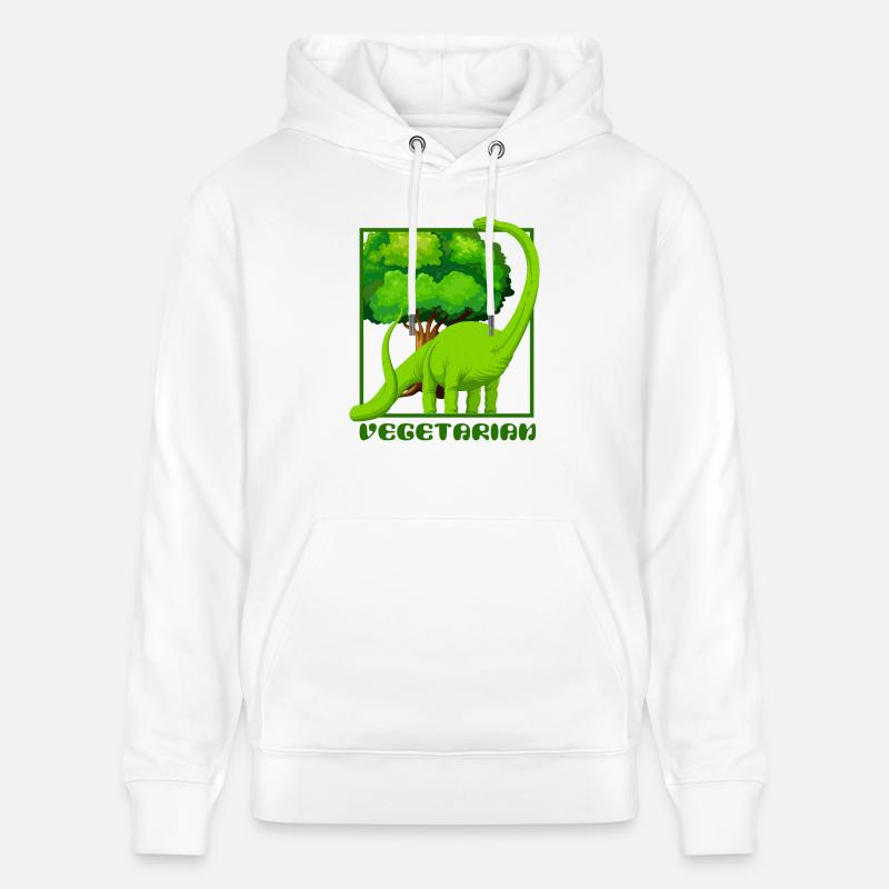Dinosaurier Brachiosaurus - Stanley/Stella Unisex Bio-Hoodie CRUISER  - Weiß