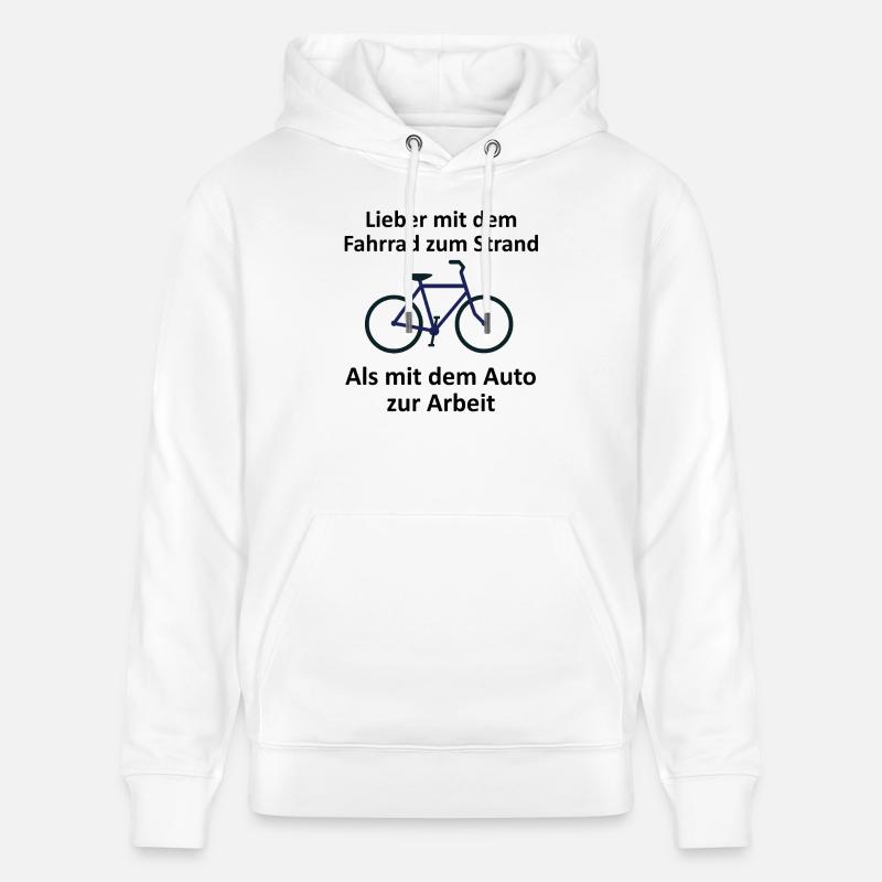 Vélo - Sweat à capuche bio CRUISER Stanley/Stella Unisexe - blanc