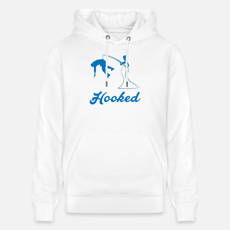 Hooked - Poltern - Stanley/Stella Unisex Bio-Hoodie CRUISER  - Weiß