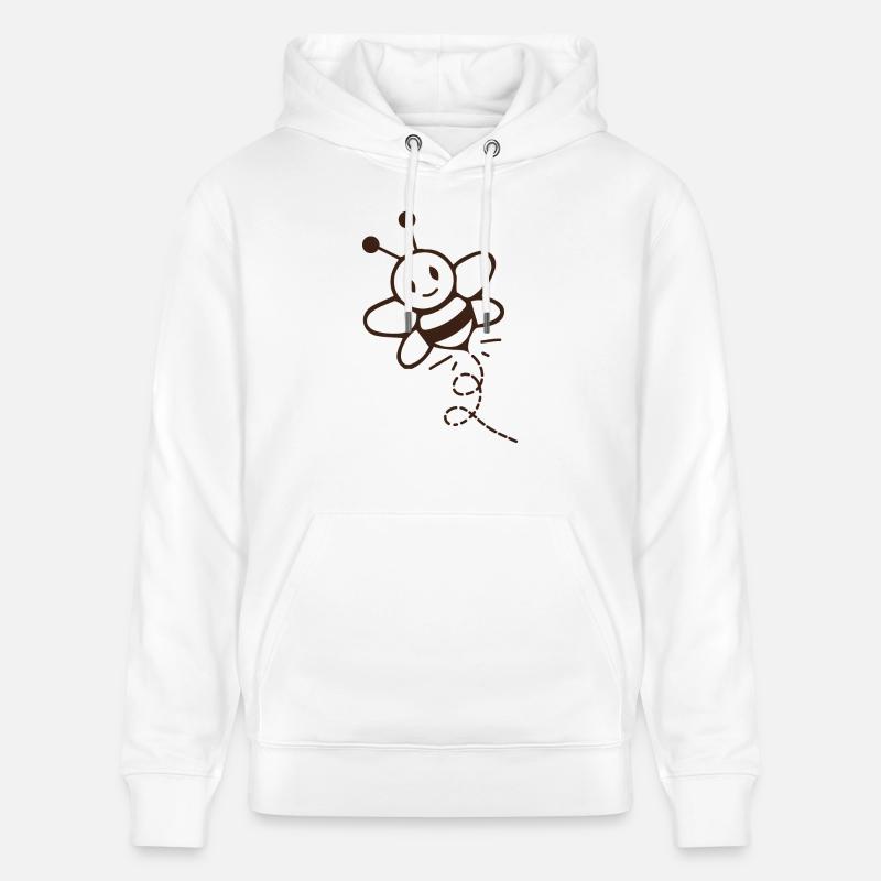 abeille - Sweat à capuche bio CRUISER Stanley/Stella Unisexe - blanc