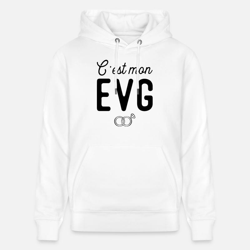 C'est mon evg mariage - Sweat à capuche bio CRUISER Stanley/Stella Unisexe - blanc