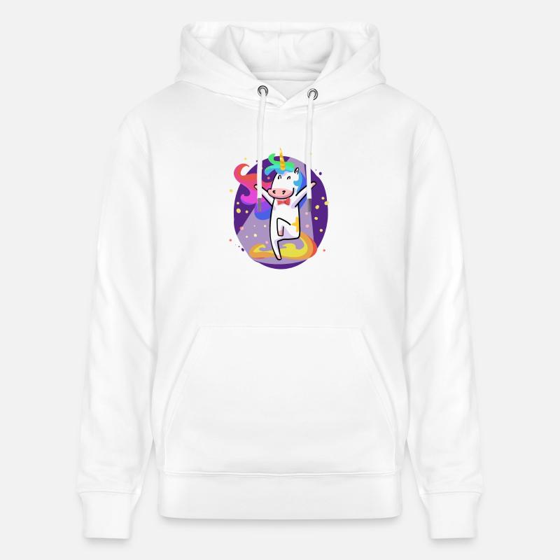 Party Licorne - Sweat à capuche bio CRUISER Stanley/Stella Unisexe - blanc