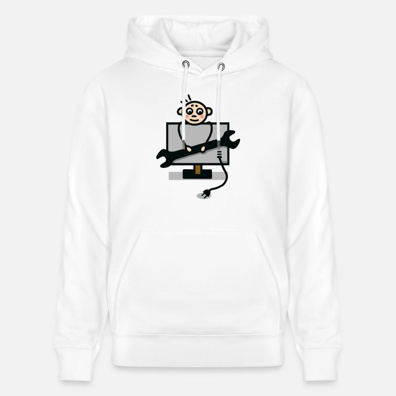 Fernsehtechniker - Stanley/Stella Unisex Bio-Hoodie CRUISER  - Weiß
