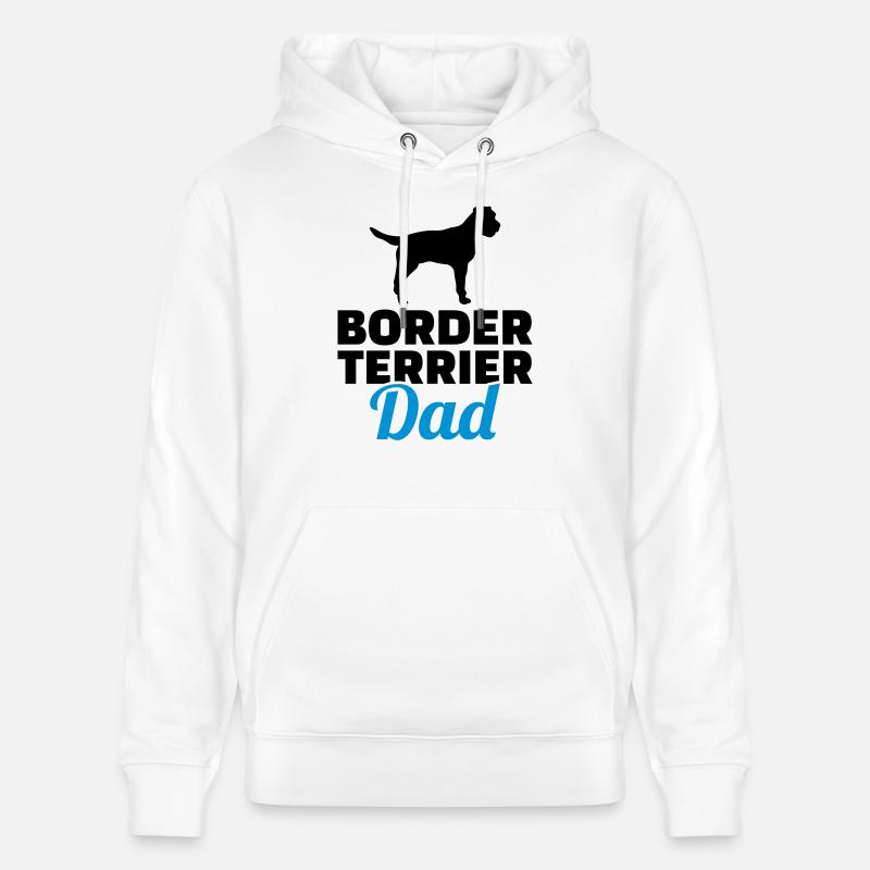 Border Terrier - Sweat à capuche bio CRUISER Stanley/Stella Unisexe - blanc