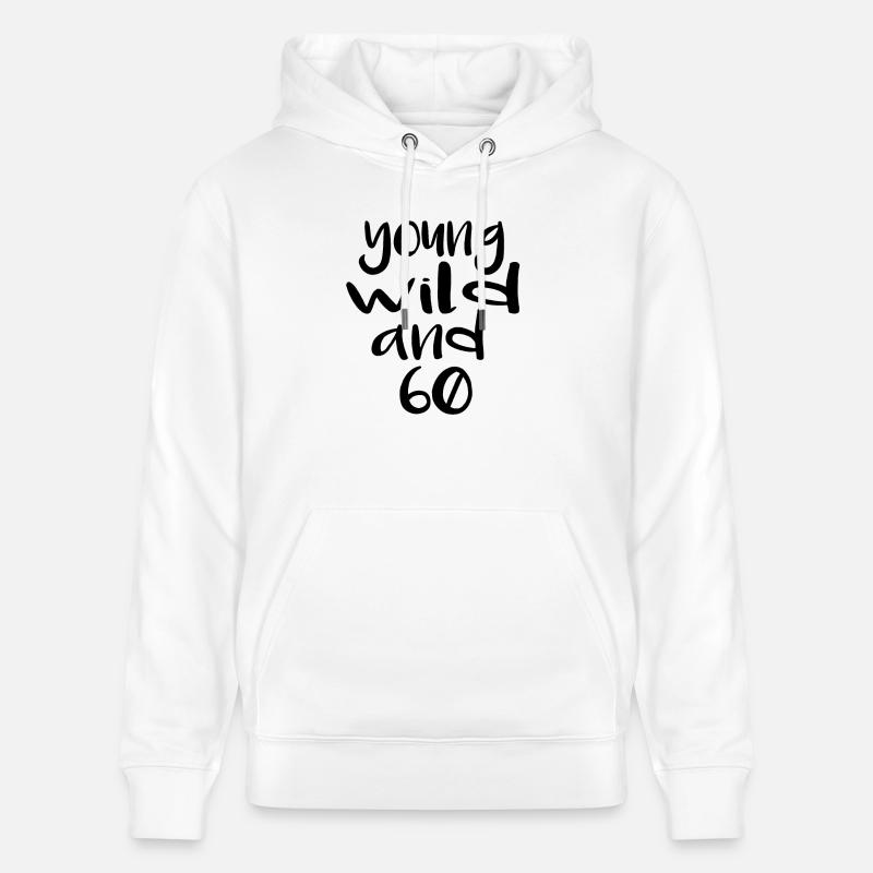 wild and 60 - Sweat à capuche bio CRUISER Stanley/Stella Unisexe - blanc