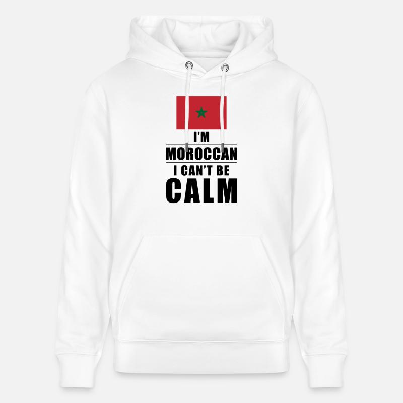 Maroc Cant Keep Calm - Sweat à capuche bio CRUISER Stanley/Stella Unisexe - blanc