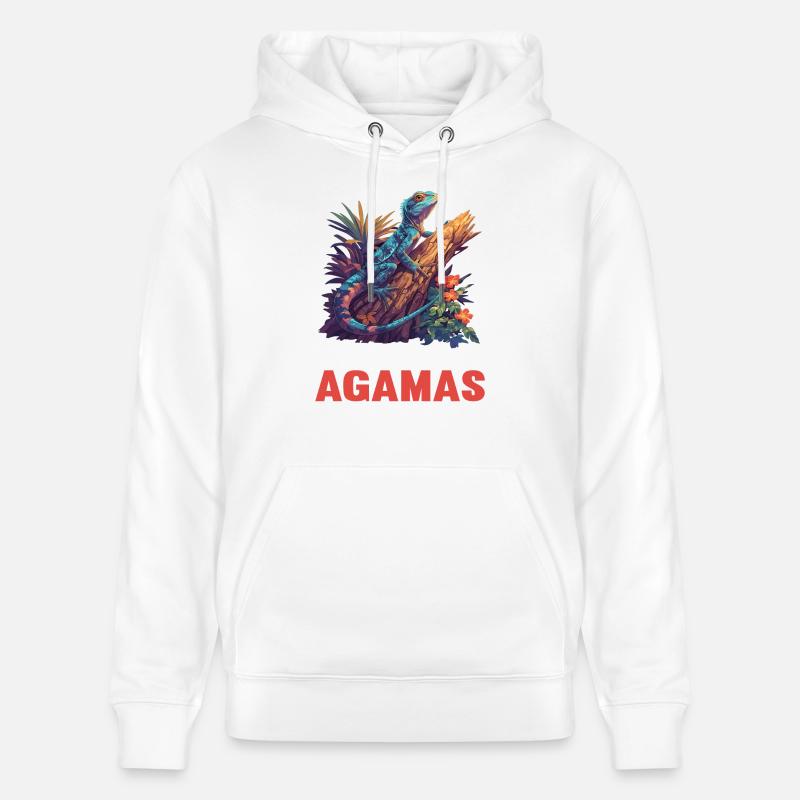 Agamen Agame - Sweat à capuche bio CRUISER Stanley/Stella Unisexe - blanc
