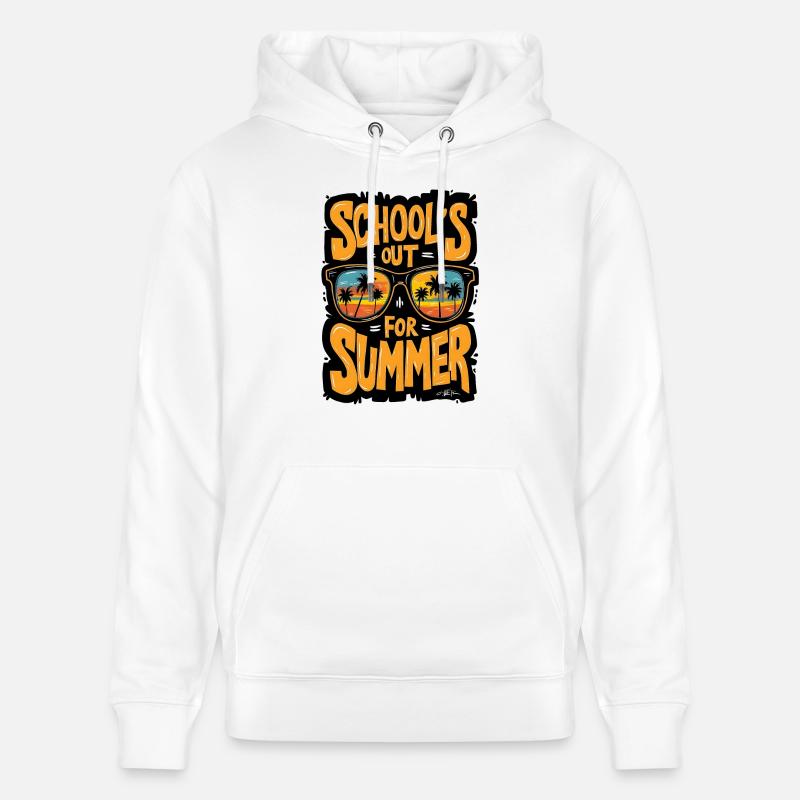 Heure d’été prête pour l’école - Sweat à capuche bio CRUISER Stanley/Stella Unisexe - blanc