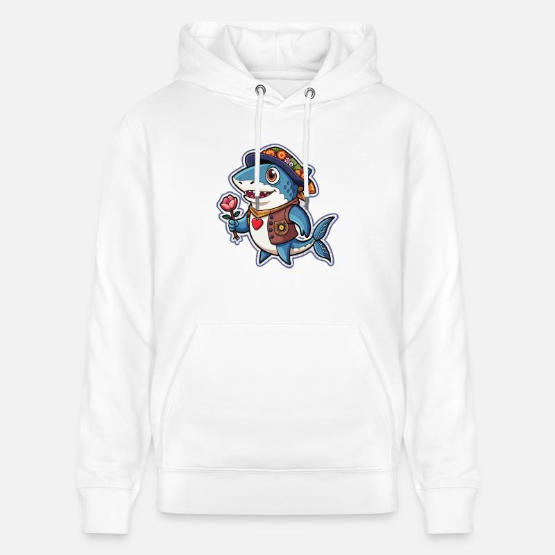REQUINS - Sweat à capuche bio CRUISER Stanley/Stella Unisexe - blanc