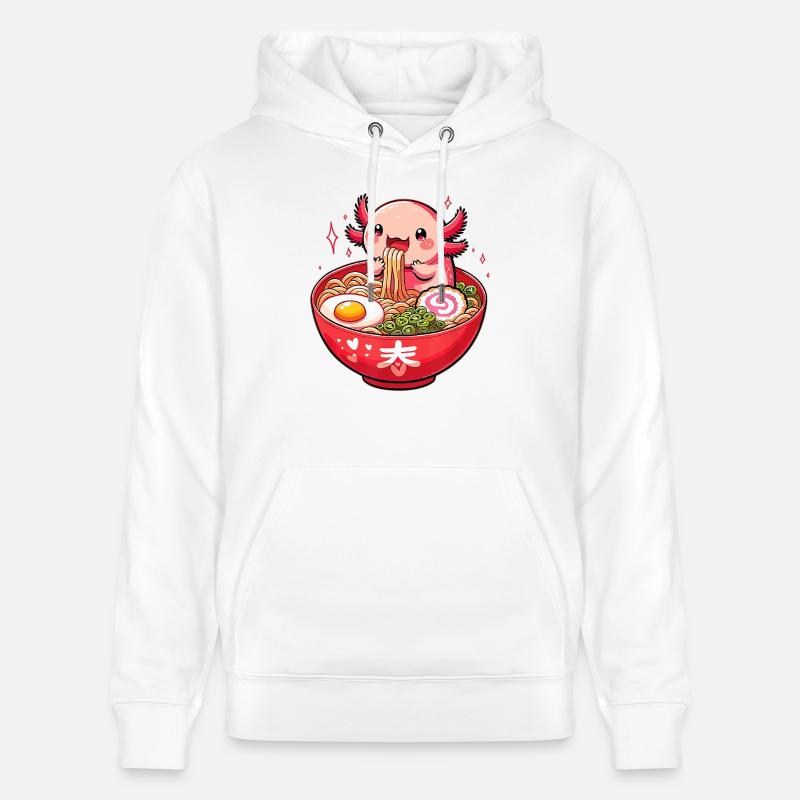 Ramen Axolotl mignon - Sweat à capuche bio CRUISER Stanley/Stella Unisexe - blanc