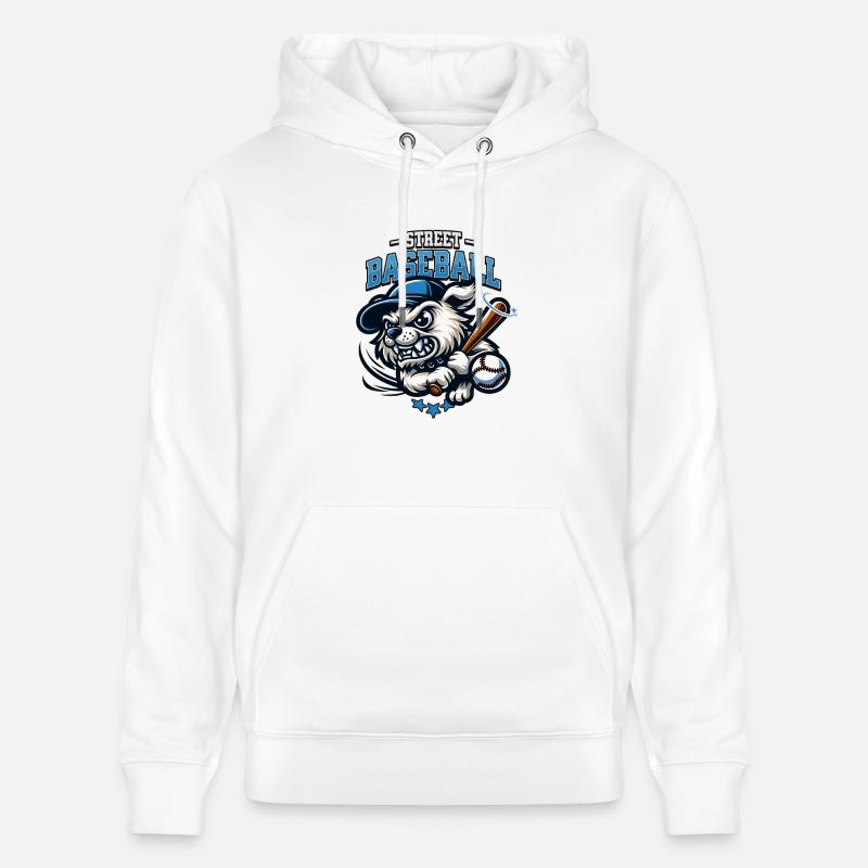Baseball de rue - Sweat à capuche bio CRUISER Stanley/Stella Unisexe - blanc
