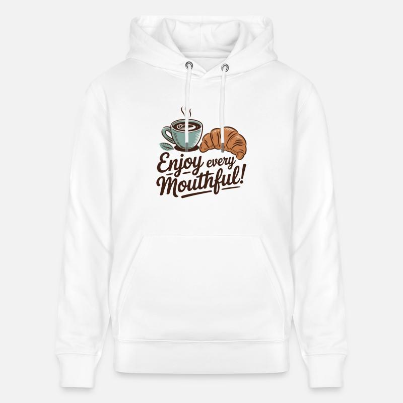 UNE BOULANGERIE ET DU CAFÉ - Sweat à capuche bio CRUISER Stanley/Stella Unisexe - blanc
