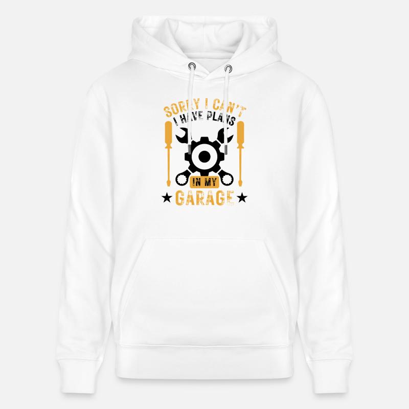Drôle d’artisan disant design - Sweat à capuche bio CRUISER Stanley/Stella Unisexe - blanc