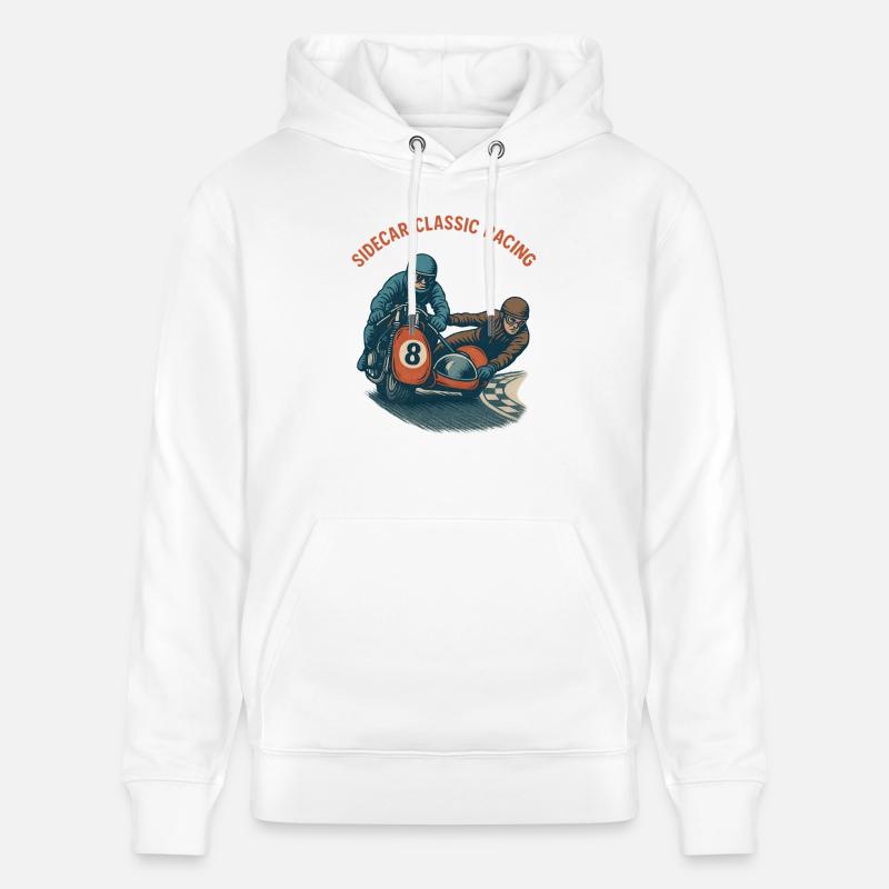 Sidecar Classic Racing - Sweat à capuche bio CRUISER Stanley/Stella Unisexe - blanc