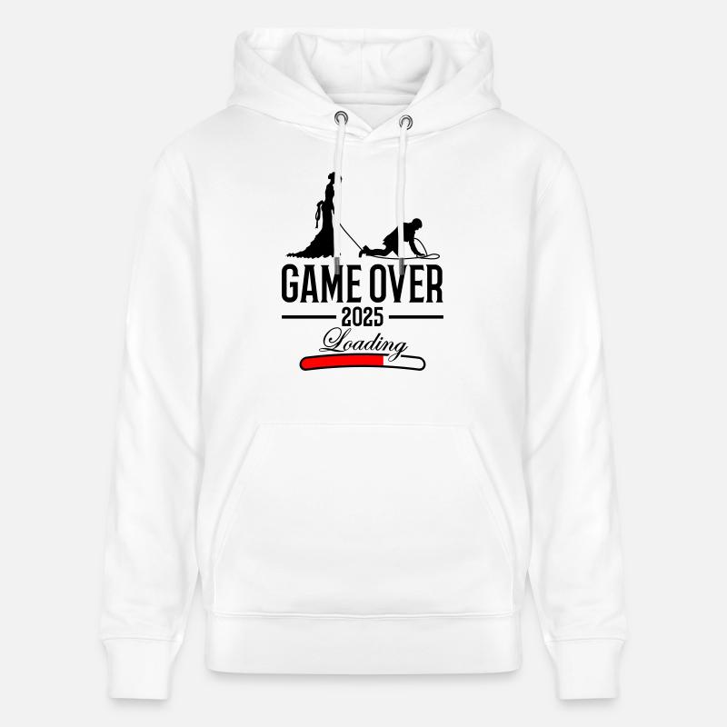 Hochzeit Loading 2025 Game Over - Stanley/Stella Unisex Bio-Hoodie CRUISER  - Weiß