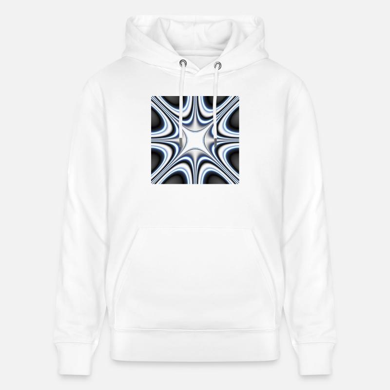 Abstrait avec différentes formes et motifs - Sweat à capuche bio CRUISER Stanley/Stella Unisexe - blanc